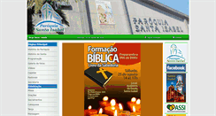Desktop Screenshot of paroquiasantaisabel.com.br