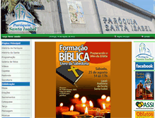 Tablet Screenshot of paroquiasantaisabel.com.br